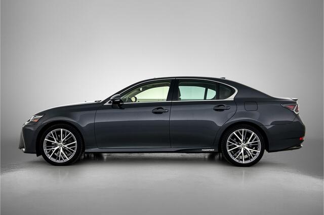 Lexus GS 300h President Line | Mark Levinson Premium | Schuif/Kanteldak | Memory Seats | Bruin Leder | Stuur+Stoelverwarming | Stoelventilatie | Head-Up Display | Blind Spot Monitor | Navigatie | Climate Control | Cruise
