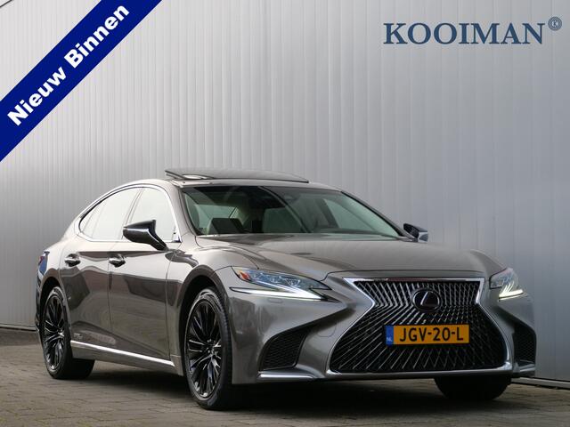 Lexus LS 500h AWD President Line Hybride 359 Pk Automaat Navi / Leer / Schuifdak / Entertainment systeem achter / Camera / Stoelverwarwing en koeling