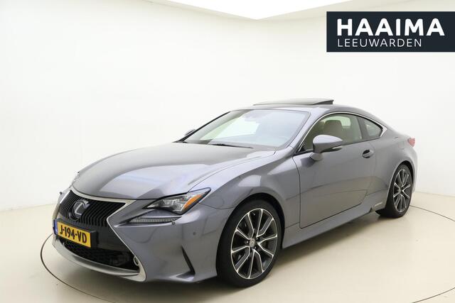 Lexus RC 300h F Sport Premium Hybride | Automaat | VOL opties | Mark Levinson | Lederen bekleding | Stoel/stuurverwarming | Schuif/kantel dak | Cruise Control | Navigatie | 1e eigenaar