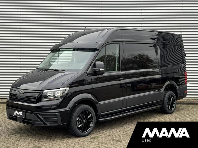 MAN TGE 3.180 180PK 'THE BLACK LION' Airco Camera Car-Play Sensoren Cruise Bluetooth Multifunctioneel stuurwiel