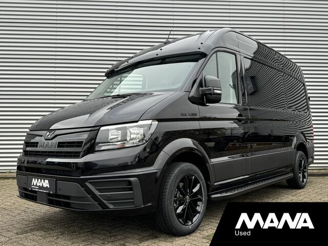 MAN TGE 3.180 180PK 'THE BLACK LION' Airco Camera Car-Play Sensoren Cruise Bluetooth Multifunctioneel stuurwiel