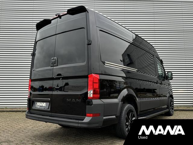 MAN TGE 3.180 180PK 'THE BLACK LION' Airco Camera Car-Play Sensoren Cruise Bluetooth Multifunctioneel stuurwiel