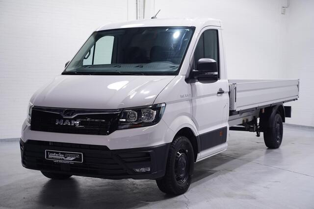 MAN TGE 2.0 TDI 140 pk L4 Pick Up / Open Laadbak BPM vrij Airco, Apple Carplay, Cruise Control, LxBxH 430x203x40 cm