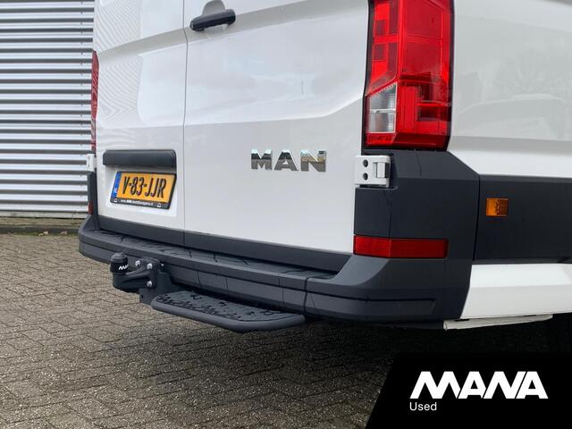 MAN TGE 35 3.160 RWD Automaat CarPlay Airco Cruise Trekhaak Camera 12V Voorruitverwarming Opstap Bluetooth DAB Bijrijdersbank Laadruimteverlichting 35 2.0 Lang Hoog HD