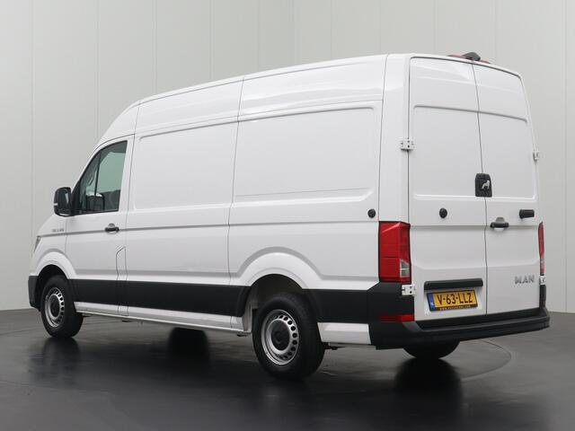 MAN TGE 2.0TDI 140PK DSG Automaat L3H3 | Airco | Cruise | 3-Persoons | 270 Graden deuren | Betimmering