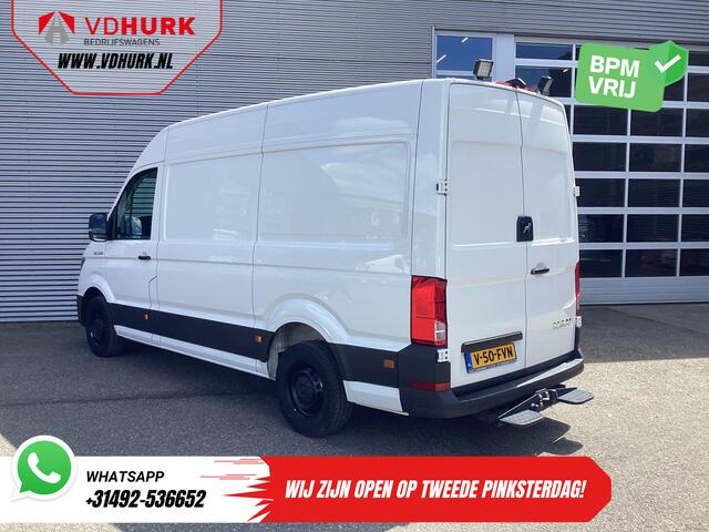 MAN TGE 35 2.0 140 pk Aut. L3H3 BPM VRIJ! Gev.Stoel/ Werklampen/ Carplay /Camera/ Cruise/ Trekhaak/ Opstap/ Aircp
