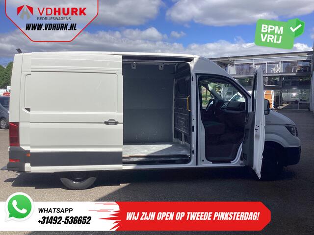 MAN TGE 35 2.0 140 pk Aut. L3H3 BPM VRIJ! Gev.Stoel/ Werklampen/ Carplay /Camera/ Cruise/ Trekhaak/ Opstap/ Aircp