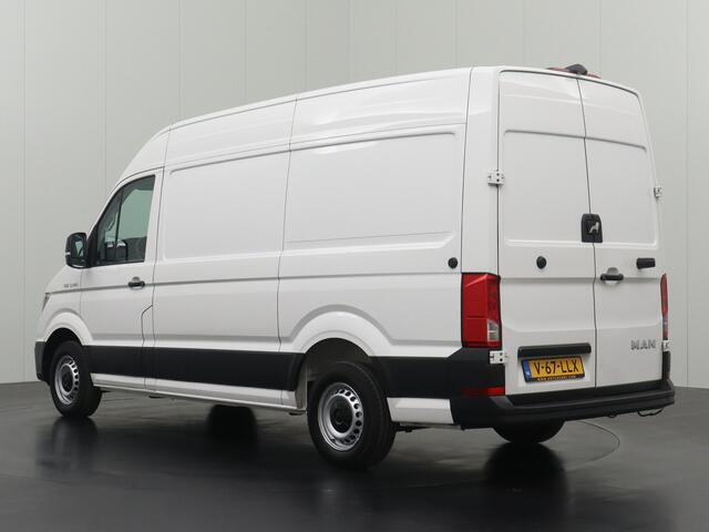 MAN TGE 2.0TDI 140PK DSG Automaat L3H3 | Airco | Cruise | 3-Persoons | 270 Graden deuren | Betimmering