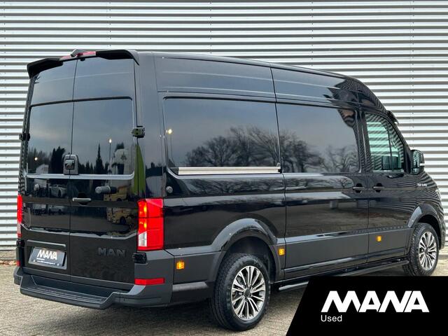 MAN TGE 3.140 L3H3 Automaat 140PK Zwart Black Lion Cruise control Carplay Camera