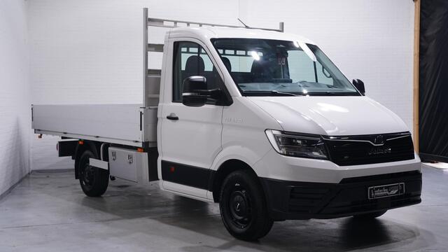 MAN TGE 3.140 140 pk DSG Aut. Pick Up / Open Laadbak Navi, Camera, Trekhaak 3.000 kg, LxBxH 383x225x40 cm, 3-Zits