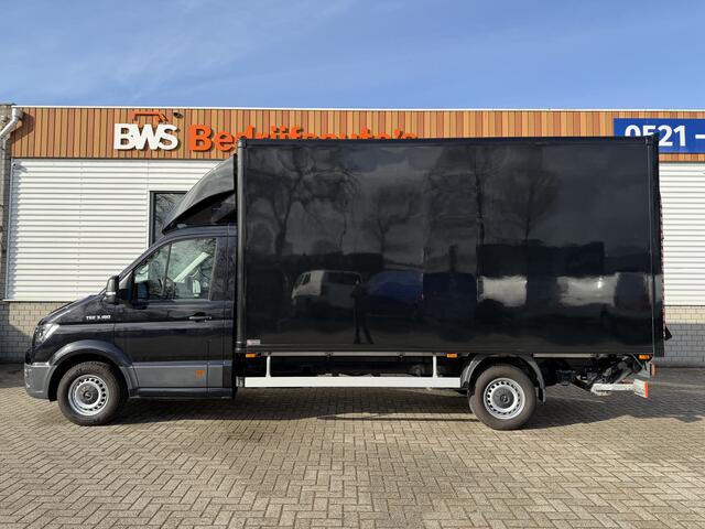MAN TGE 35 2.0 Lang L4 Super Hoog 177pk bakwagen met Dhollandia laadklep / euro 6 / bpm vrij / vaste prijs rijklaar ¤ 38.950 ex btw / lease vanaf ¤ 636 / zwart metallic