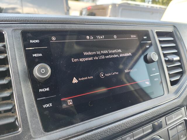 MAN TGE 35 2.0D L4H3 Extra Lang+Hoog Camera Comfort Stoel Airco Apple Carplay Android Auto Cruise Control Sidebars Navi* Pdc Betonplex Vloer Wandbetimmering Schuifdeur Origineel Nederlandse Auto