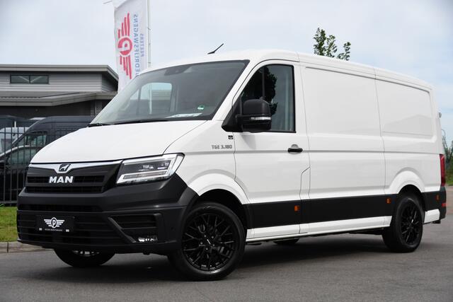 MAN TGE 3.180 35 2.0 L3H2 PB Edition Full Options! Adaptieve Cruise, Camera, Carplay, LED, 177pk, Automaat, Stoelverwarming, Multimedia, Geveerde stoel, Uniek!