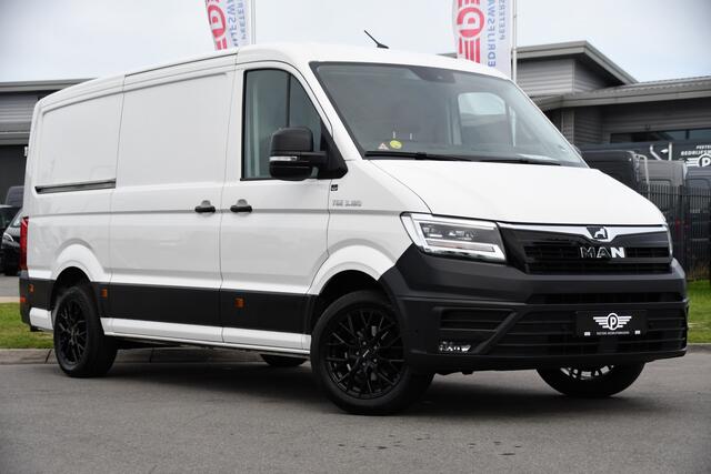 MAN TGE 3.180 35 2.0 L3H2 PB Edition Full Options! Adaptieve Cruise, Camera, Carplay, LED, 177pk, Automaat, Stoelverwarming, Multimedia, Geveerde stoel, Uniek!