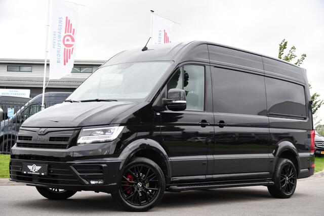 MAN TGE 3.180 35 2.0 L3H3 Black Edition Full Options! Adaptieve Cruise, Camera, Carplay, LED, 2 x Schuifdeur, Leder, Clima, Stoelverwarming, Automaat, 177pk, Uniek!