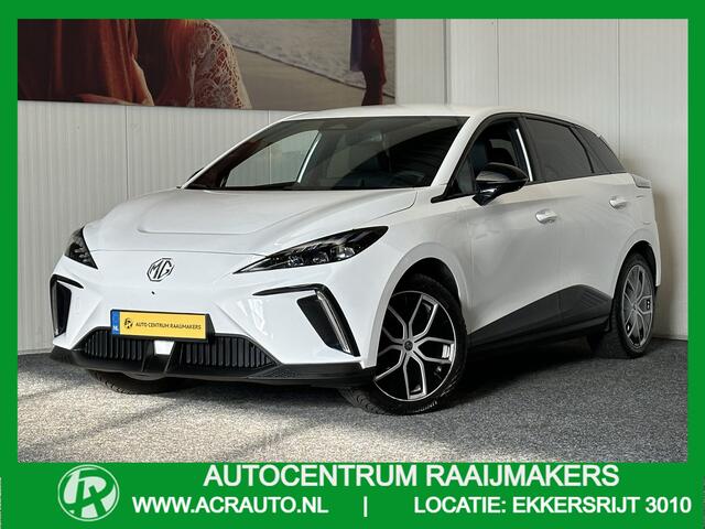 MG 4 MG4 ELECTRIC LUXURY 204 PK NAVIGATIE ADAPTIVE CRUISE CONTROL APPLE CARPLAY/ANDROID 360 CAMERA STOEL EN STUURVERWARMING DODEHOEKSENSOREN RIJSTROOKSENSOREN KEYLESS GO ZEER MOOI !! 3010