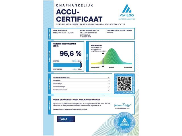 MG 4 MG4 Electric Luxury 64 kWh | SOH 95,6% | Trekhaak | Comfortstoelen | LED | Apple Carplay/Android Auto | 360° Camera | Cruise Control | Climate Control | Keyless Entry/Go |