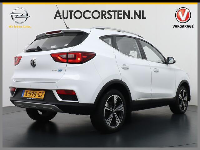 MG ZS AUT. EV Leder Pano-dak Adaptive-Cruise Apple Carplay Android Luxury Navi Camera Airco DAB+ EV45kWh Connected-Services Elec.Stoel+Verwarmd Keyless Lane/Speed Assist Bluetooth Led ESP BAS ASR Botswaarsch.Systeem Bordherkenning Lmv Pdc 3 fase laden