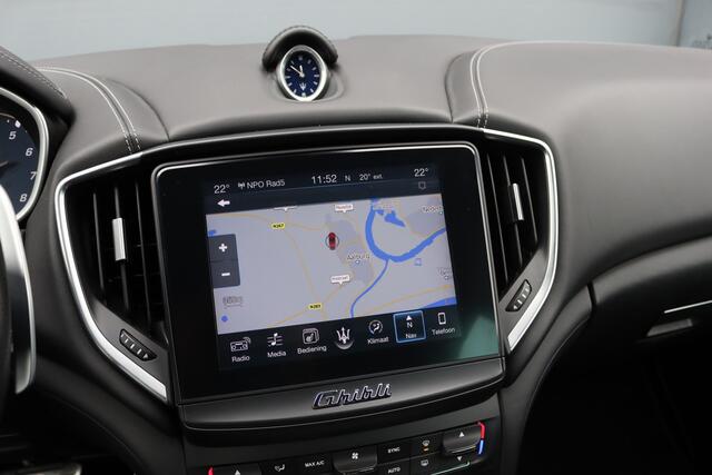 Maserati GHIBLI 3.0 S Q4 | Carbon | Bowers&Wilkins | Stoelventilatie | Memory | Variabel Onderstel | Apple Carplay/Android Auto | Leder | Camera | Keyless Entry | Elektrisch Zonnescherm |