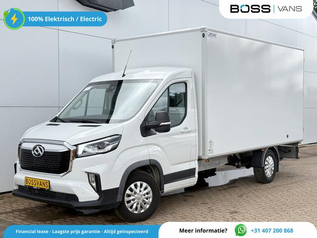 Maxus eDELIVER 9 65kWh 204PK Elektrisch Bakwagen met achterdeuren Airco ACC Carplay Camera Parkeersensoren Meubelbak Koffer