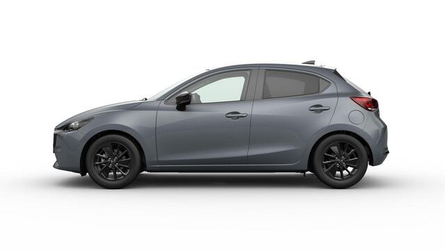 Mazda 2 e-Skyactiv G 90 6MT Homura | 16-inch lichtmetalen velgen, Black | 8-inch LCD touchscreen kleurenscherm | Achteruitrijcamera