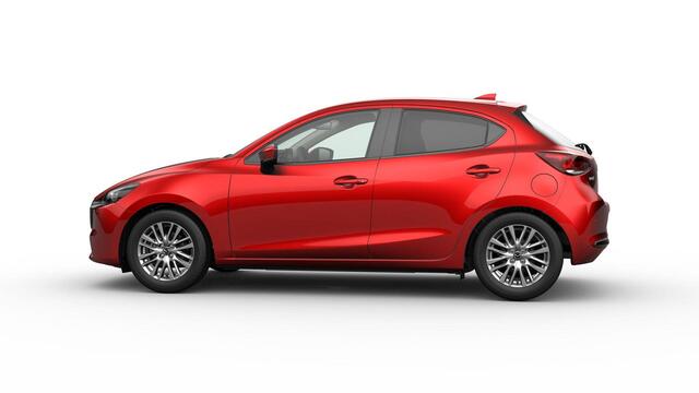Mazda 2 e-Skyactiv G 90 6MT Exclusive-Line | 16-inch lichtmetalen velgen, Bright Silver | 8-inch LCD touchscreen kleurenscherm | Achteruitrijcamera
