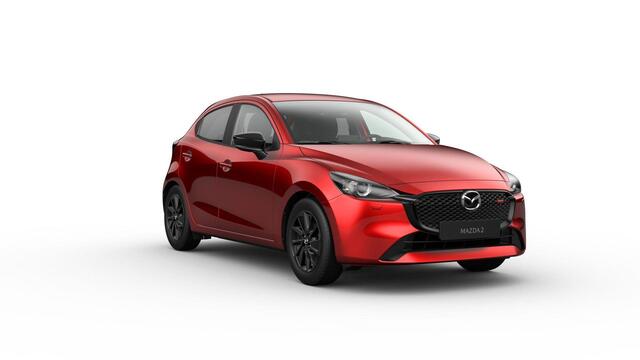 Mazda 2 e-Skyactiv G 90 6MT Homura | 16-inch lichtmetalen velgen, Black | 8-inch LCD touchscreen kleurenscherm | Achteruitrijcamera