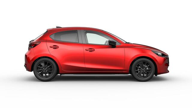 Mazda 2 e-Skyactiv G 90 6MT Homura | 16-inch lichtmetalen velgen, Black | 8-inch LCD touchscreen kleurenscherm | Achteruitrijcamera