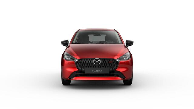 Mazda 2 e-Skyactiv G 90 6MT Homura | 16-inch lichtmetalen velgen, Black | 8-inch LCD touchscreen kleurenscherm | Achteruitrijcamera