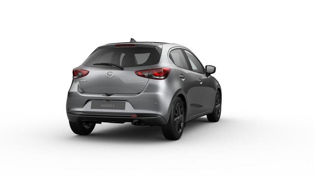 Mazda 2 e-Skyactiv G 90 6MT Homura | 16-inch lichtmetalen velgen, Black | 8-inch LCD touchscreen kleurenscherm | Achteruitrijcamera