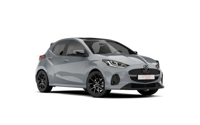 Mazda 2 Hybrid Prime-Line | 15-inch stalen velgen met wielcover, Silver | Achteruitrijcamera | Bandenspanningwaarschuwingssysteem
