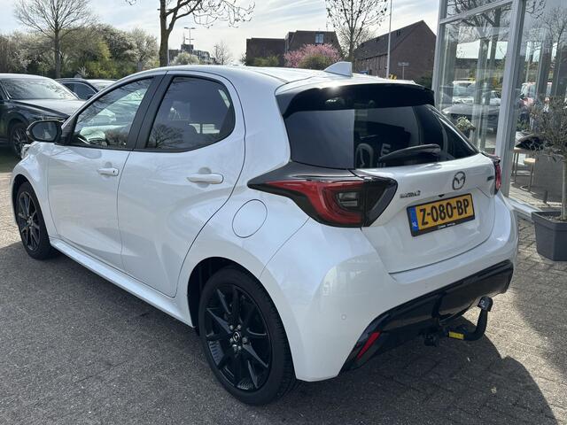 Mazda 2 Hybrid 1.5 Homura 1e Eig., NL-Auto, Apple Carplay/ Android Auto, A-Rij-Camera, Parkeerhulp vóór, Key-Less, Trekhaak, Stoelverwarming , Stuurverwarming, LM Black.
