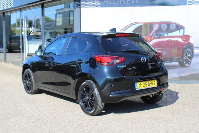 Mazda 2 1.5 e-SkyActiv-G 90 Homura , Demovoordeel ¤ 5.590-, Apple Carplay, LMV 16 Inch, Camera, PDC, Clima, Cruise, Stuur/Stoelverwarming, BSM, LKA
