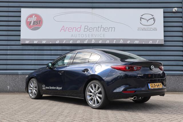 Mazda 3 2.0 e-SkyActiv-G M Hybrid 150 Exclusive-line - Demo - Zwart leer - 360 camera - 18" lmv
