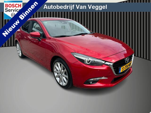 Mazda 3 2.0 SkyActiv-G 120 SkyLease camera, navi, pdc, trekhaak, leer