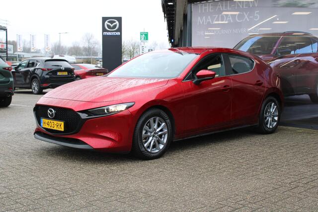 Mazda 3 HB 2.0 e-SkyActiv-G M Hybrid 122 Comfort met Bose , Leder, Bose, Adap.cruise,Navi, Apple Carplay, PDC, LMV 16 Inch, Stuur/Stoelverwarming.