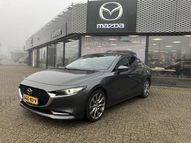 Mazda 3 2.0 e-SkyActiv-X M Hybrid 186 Luxury , Automaat, i-Activesense Pack, Leder, 360 Camera, Adap.Cruise, Clima, Bose, Stoel/Stuurverwarming, All Season, LMV 18 Inch, Apple Carplay, Android Auto, PDC, LKA, HUD