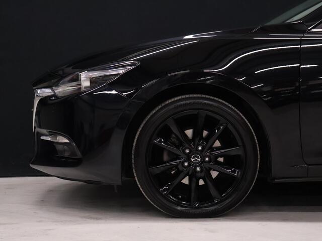 Mazda 3 2.0 SkyActiv-G 120 GT-M [APPLE CARPLAY, ANDROID, BOSE SOUND, HEAD-UP, ELEK. STOEL, STUURVERWARMING, ADAPTIVE CRUISE, STOELVERWARMING, VOL LEDER, CAMERA, CLIMATE, NIEUWSTAAT]