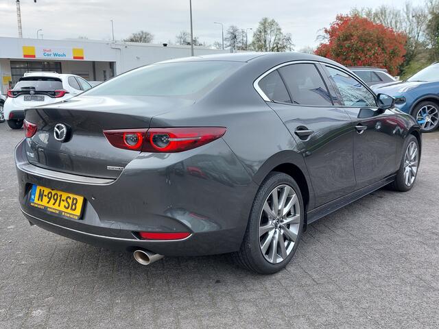 Mazda 3 2.0 e-SkyActiv-G M Hybrid 180pk Automaat Sportive | Navi | Apple Carplay+Android Auto | Adap.Cruise | Heap-Up | Keyless Entry | Pdc V+A+360 Camera | Dodehoek+Rijstrooksensor | 18''lm