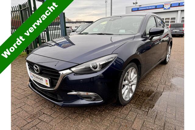 Mazda 3 2.0 SkyActiv-G 120 GT-M Sport | Automaat | Half Leer | Deep Crystal Bleu | Face-Lift | Dealer Onderhouden | Trekhaak optie | % Bovag Occasion Partner %