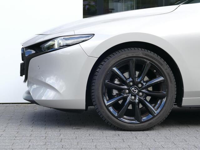 Mazda 3 2.0 e-SkyActiv-X M Hybrid 186 Exclusive-line | Apple Carplay/Android Auto | Adaptieve Cruise | Afneembare Trekhaak | 360 Camera | BOSE | Stoel/Stuurverwarming |