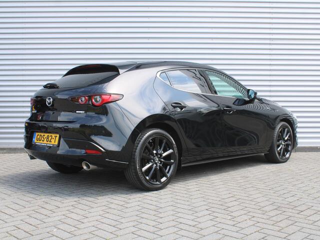 Mazda 3 2.0 e-SkyActiv-X M Hybrid 6MT 186PK Exclusive-line | Leder | Heads-Up Display | Keyless | Bose Audio | 360° Camera | Elek. stoelverstelling + geheugen | Navi |