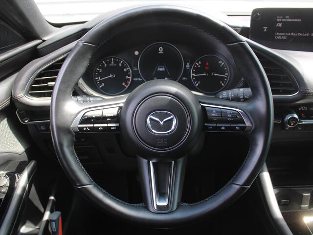 Mazda 3 2.0 e-SkyActiv-X M Hybrid 6MT 186PK Exclusive-line | Leder | Heads-Up Display | Keyless | Bose Audio | 360° Camera | Elek. stoelverstelling + geheugen | Navi |