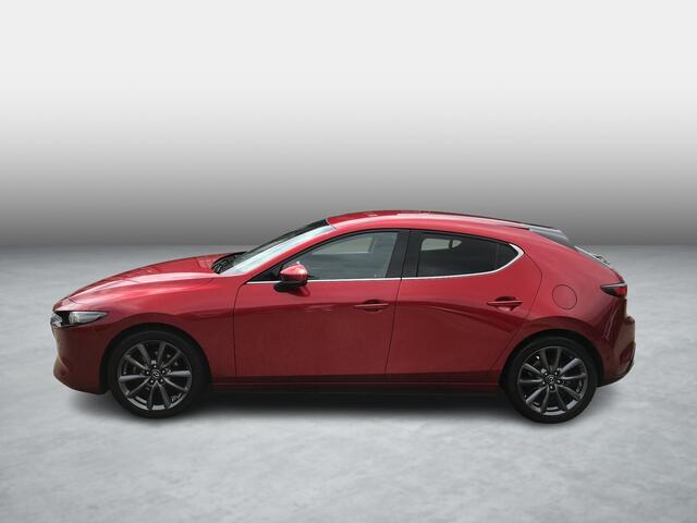 Mazda 3 2.0 e-SkyActiv-X M Hybrid 180 Luxury AWD , Automaat, I-Activsense, 360 View, Leder, 18 Inch LMV, Bose, Apple Carplay, Clima, Adap. Cruis, Navi, Stuur/Stoelverwarming, LKA, SCBS, SBS