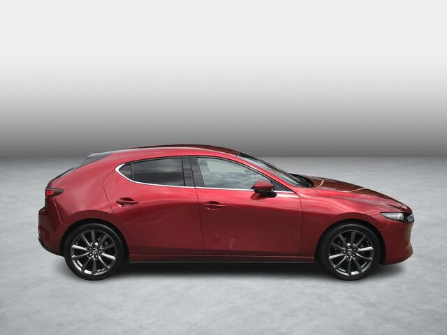 Mazda 3 2.0 e-SkyActiv-X M Hybrid 180 Luxury AWD , Automaat, I-Activsense, 360 View, Leder, 18 Inch LMV, Bose, Apple Carplay, Clima, Adap. Cruis, Navi, Stuur/Stoelverwarming, LKA, SCBS, SBS