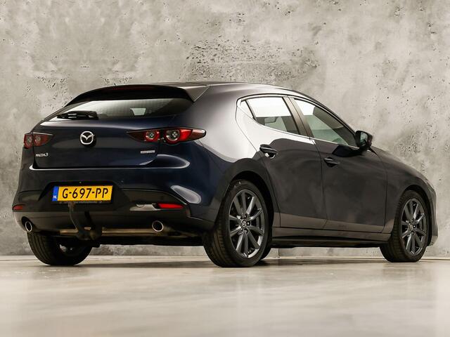 Mazda 3 2.0 e-SkyActiv-G M Hybrid 122 Automaat (GROOT NAVI, CLIMATE, STUUR/STOELVERWARMING, BOSE AUDIO, CAMERA, SPORTSTOELEN, ADAPTIVE CRUISE, HEAD-UP DISPLAY, NIEUWSTAAT)