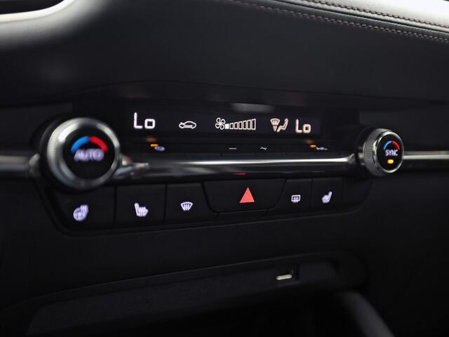 Mazda 3 2.0 e-SkyActiv-G M Hybrid 122 Automaat (GROOT NAVI, CLIMATE, STUUR/STOELVERWARMING, BOSE AUDIO, CAMERA, SPORTSTOELEN, ADAPTIVE CRUISE, HEAD-UP DISPLAY, NIEUWSTAAT)