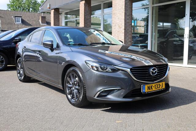Mazda 6 2.0 SkyActiv-G 165 Skylease GT LEER BOSE CARPLAY DAB STOELVERW CRUISE NAVI CLIMA MEMORY 2xELEC.STOELEN NAP ALL-SEASON 2XPDC 17''LMV 2xKEYLESS