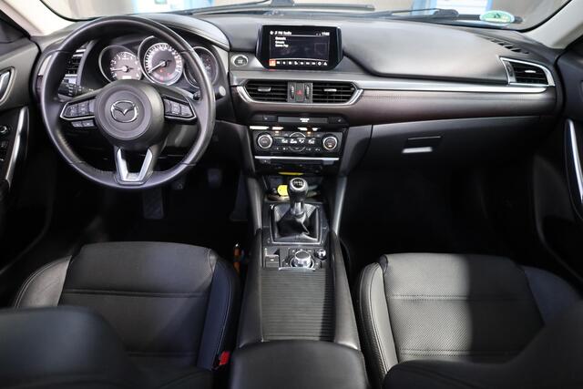 Mazda 6 2.0 SkyActiv-G 165 Skylease GT LEER BOSE CARPLAY DAB STOELVERW CRUISE NAVI CLIMA MEMORY 2xELEC.STOELEN NAP ALL-SEASON 2XPDC 17''LMV 2xKEYLESS