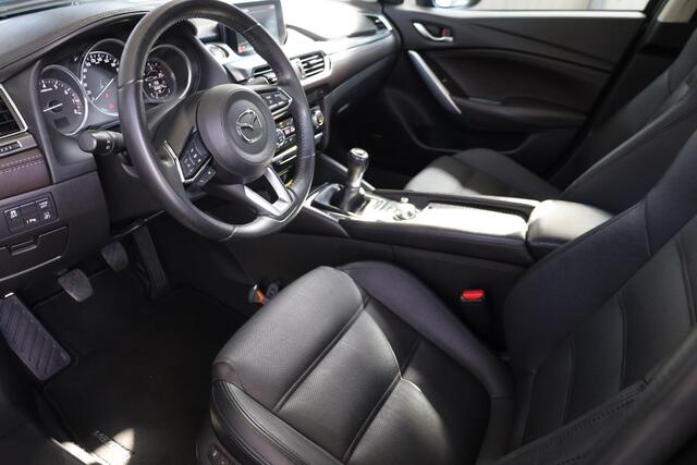Mazda 6 2.0 SkyActiv-G 165 Skylease GT LEER BOSE CARPLAY DAB STOELVERW CRUISE NAVI CLIMA MEMORY 2xELEC.STOELEN NAP ALL-SEASON 2XPDC 17''LMV 2xKEYLESS